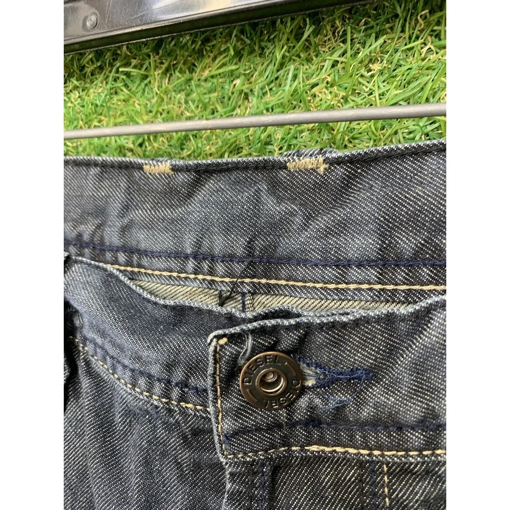 Diesel Viker Jeans Mens 36 36x28 Dark Wash Straight Leg Baggy Skater Grunge Y2K